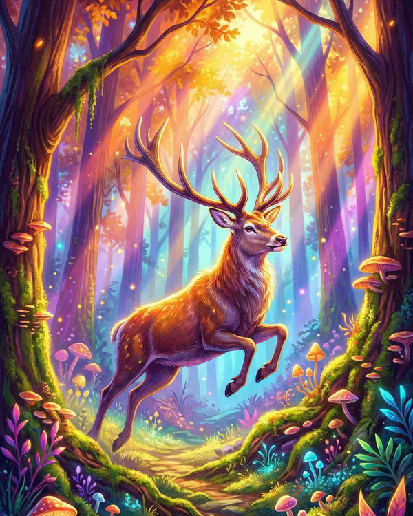 Paint by Numbers - The magical light of the forest