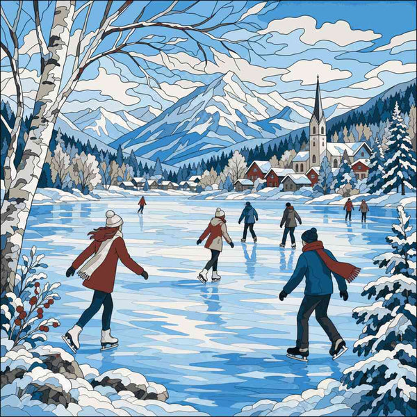 Paint by Numbers - Winterzauber am See