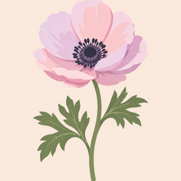 flower lovers, set of 4 - Mini paint by numbers