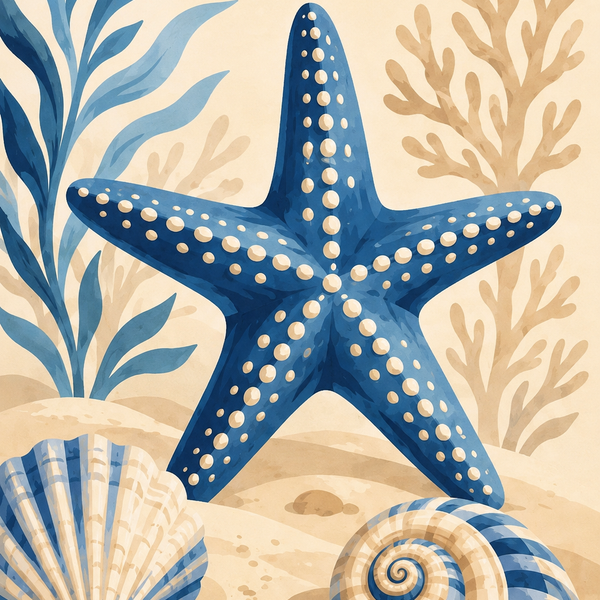 Coastal magic, set of 4 - Mini paint by numbers