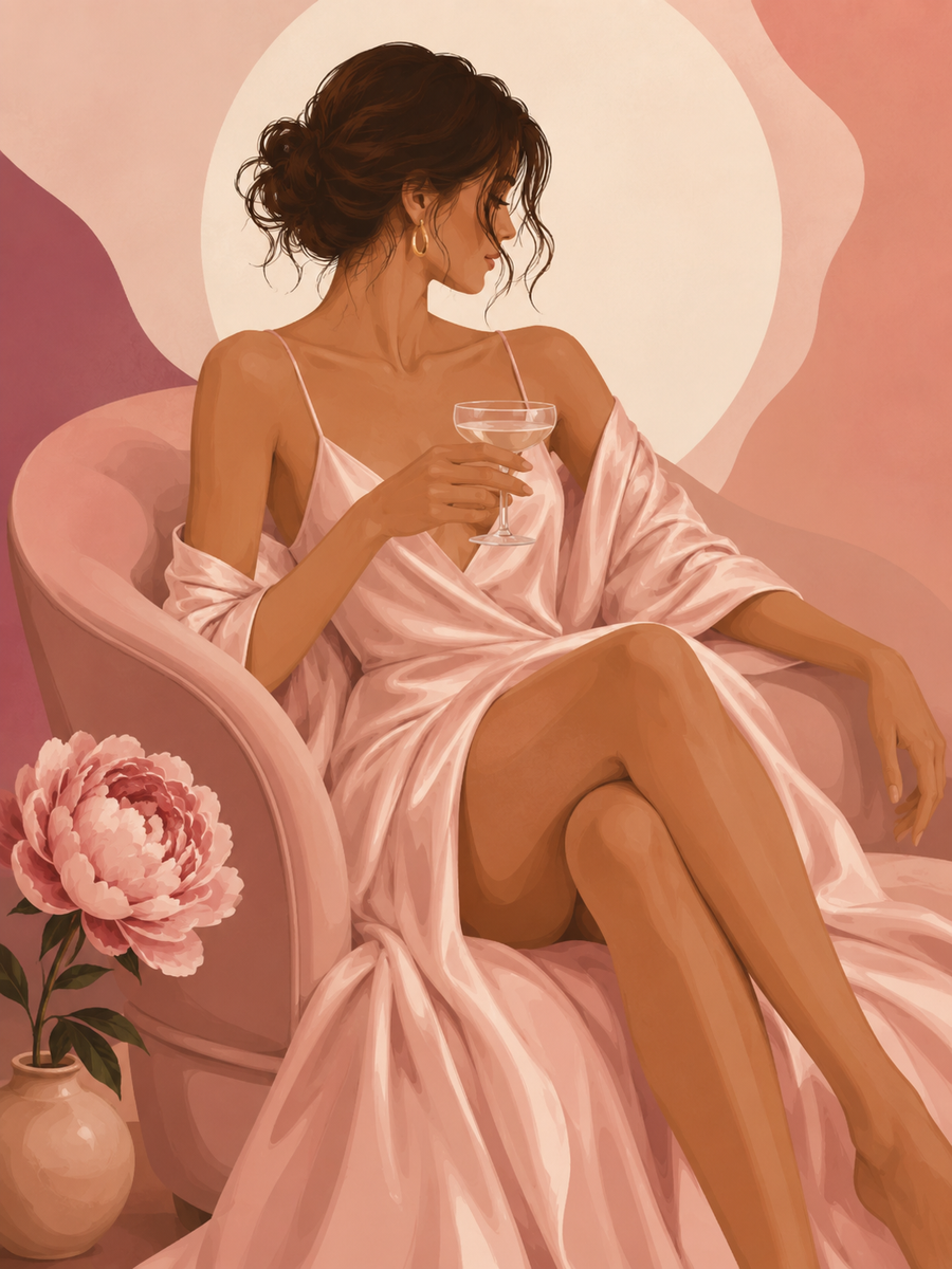 Rose Elegance, set of 4 - Mini paint by numbers