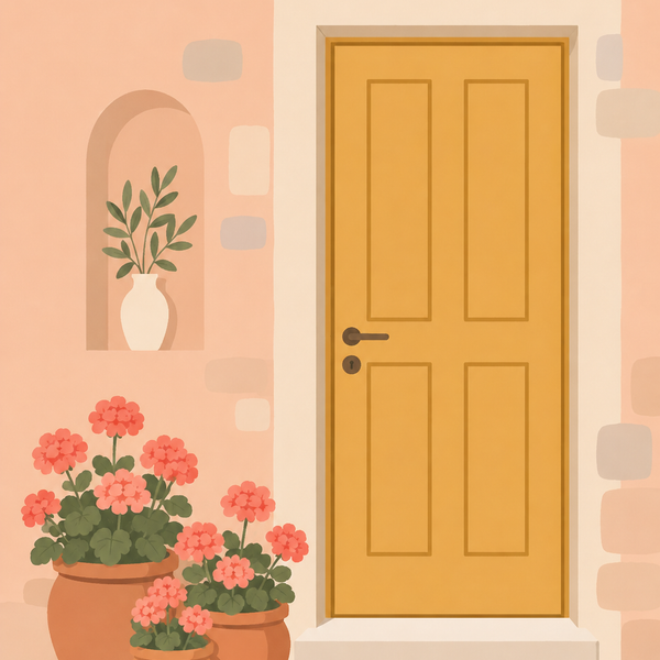 doors, set of 4 - Mini paint by numbers
