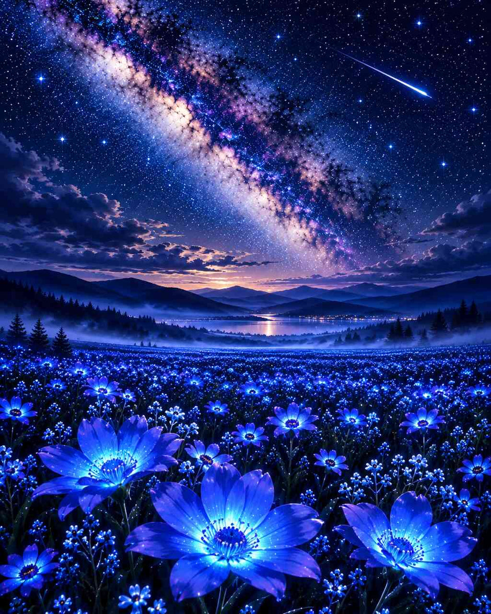 Paint by Numbers - Star Blossoms – Magic of the Night