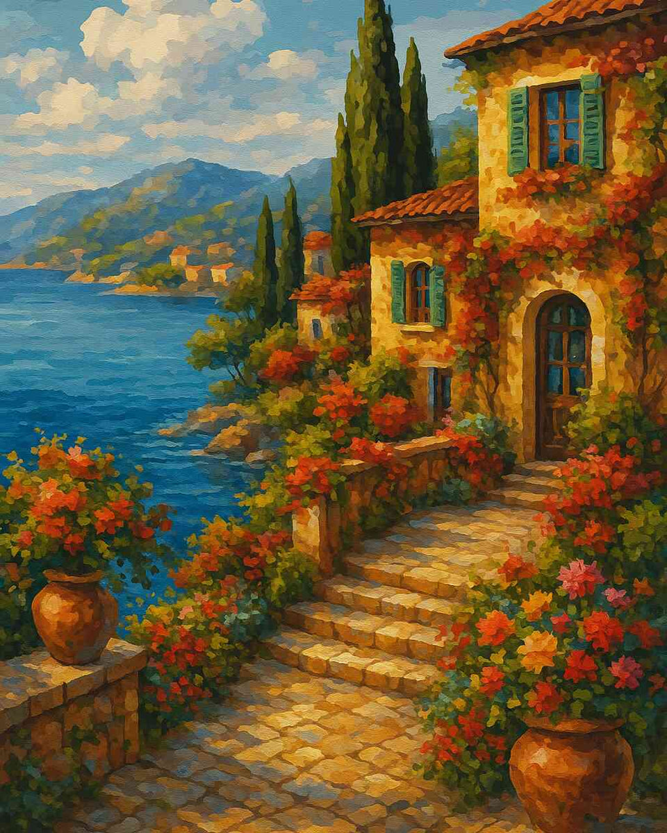 Paint by Numbers - Summer dreams on the Mediterranean