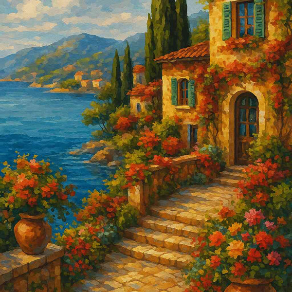 Paint by Numbers - Summer dreams on the Mediterranean