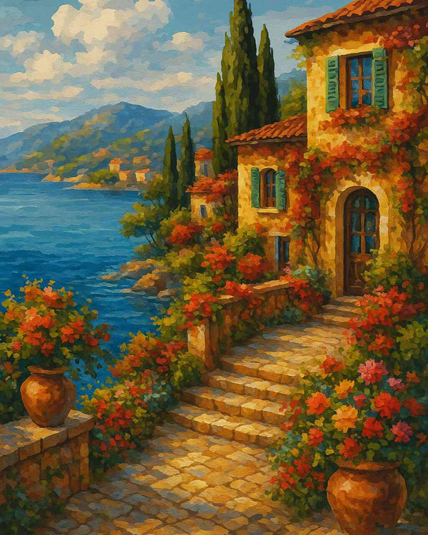 Paint by Numbers - Summer dreams on the Mediterranean