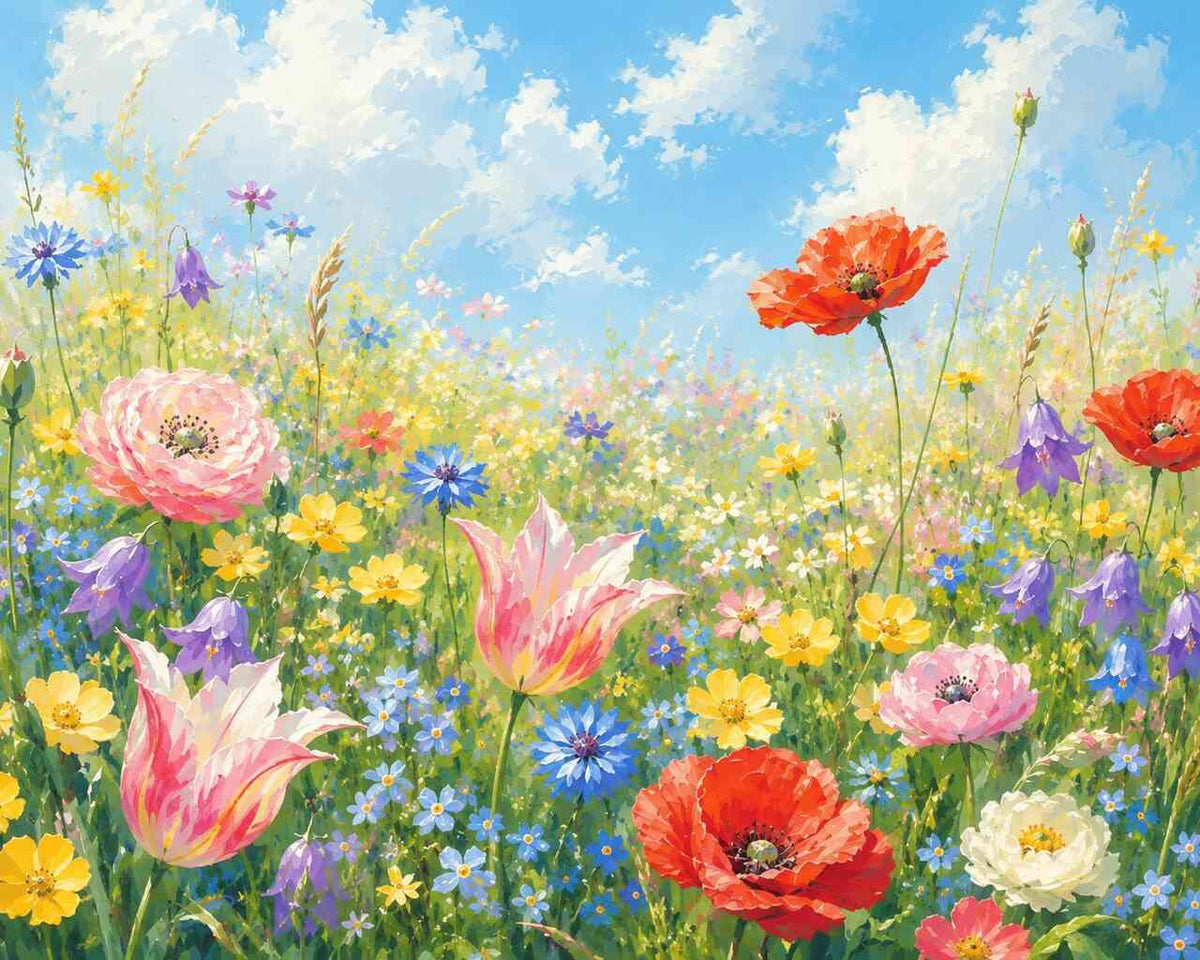Paint by Numbers - Floral dreams in summer light