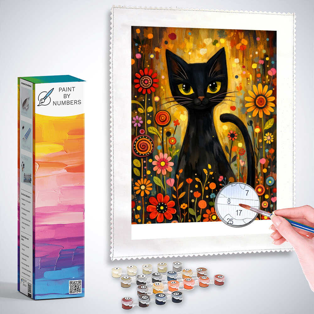 Paint by Numbers - A magical encounter in a sea of blossoms