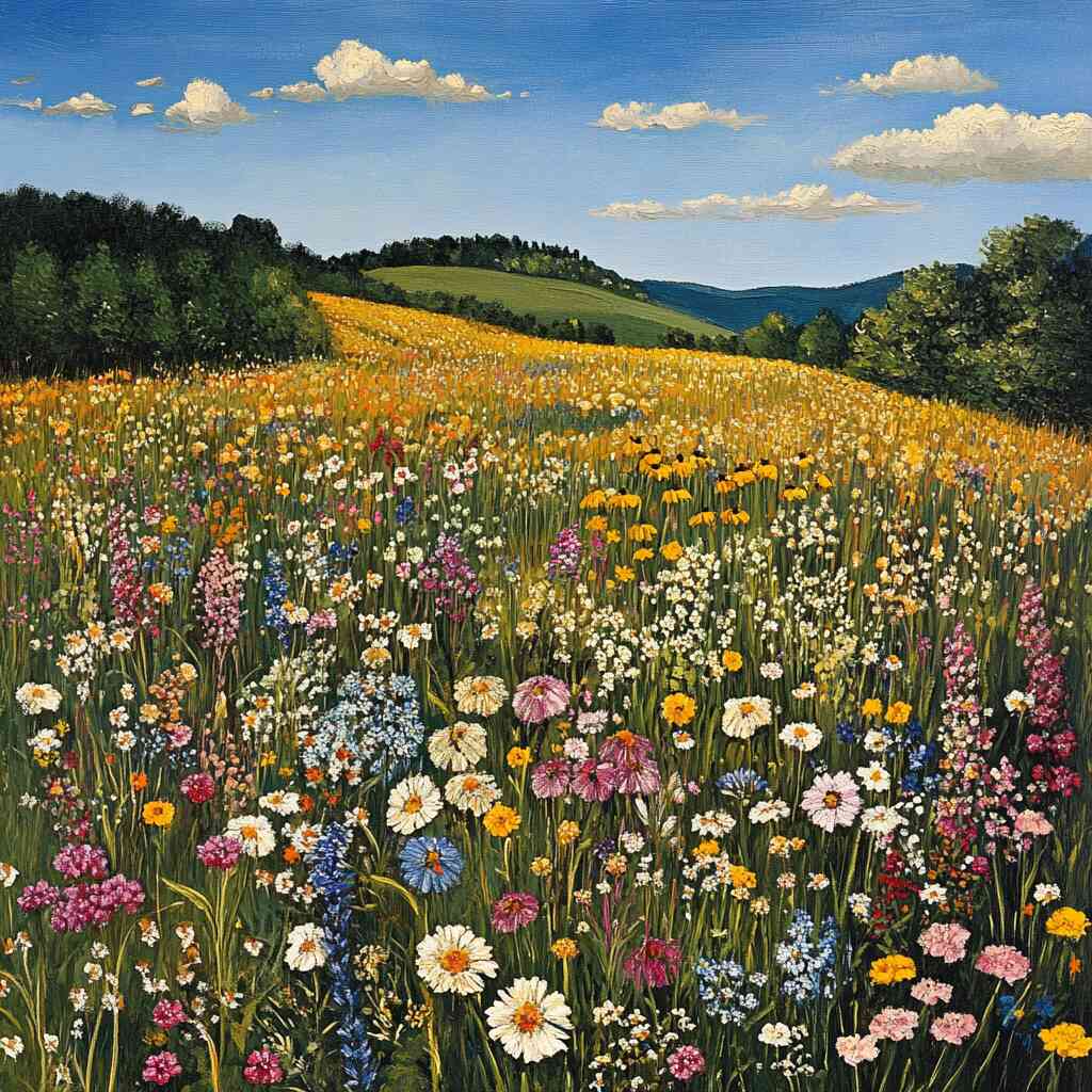 Paint by Numbers - Blossoming frenzy of freedom
