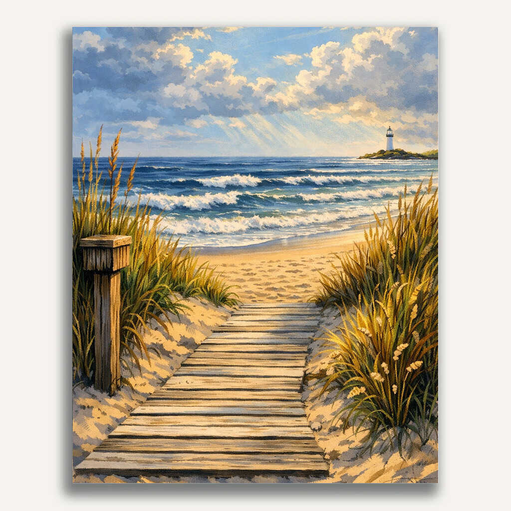 Paint by Numbers - Longing for the sea