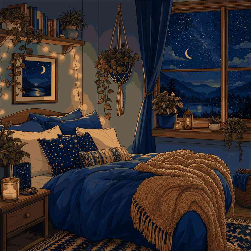Paint by Numbers - Night magic in the bedroom