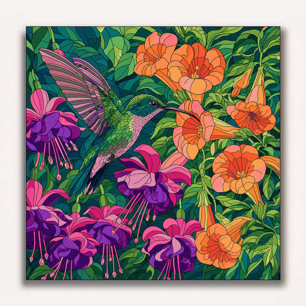 Paint by Numbers - Magical moment in the flower garden