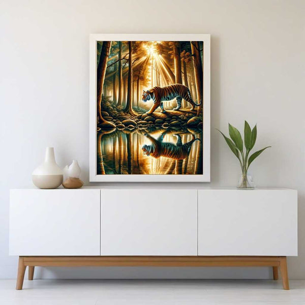 Paint by Numbers - Tiger in the forest