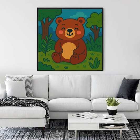 Paint by Numbers - Cuddly forest joy