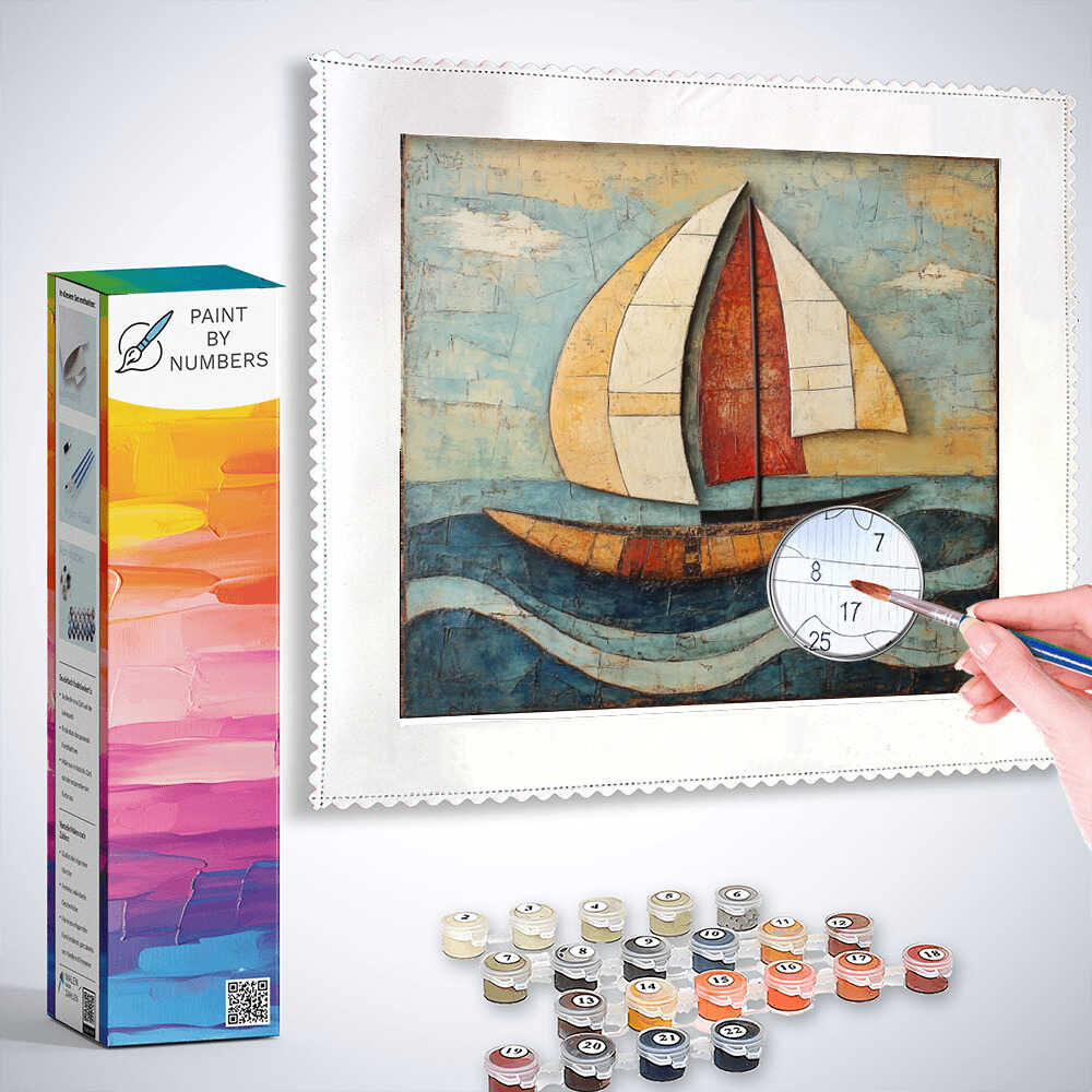 Paint by Numbers - Sails of Freedom, Abstract