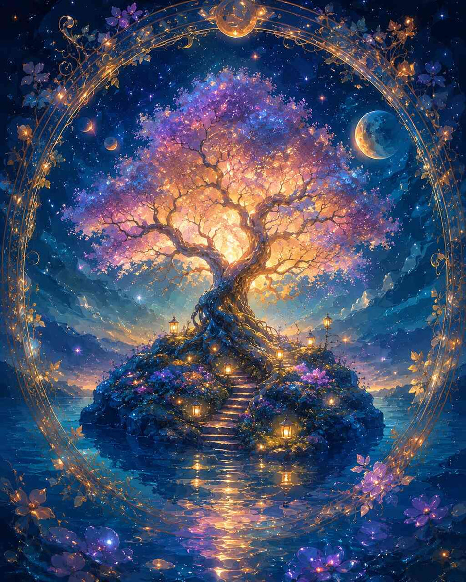 Paint by Numbers - The luminous dream tree