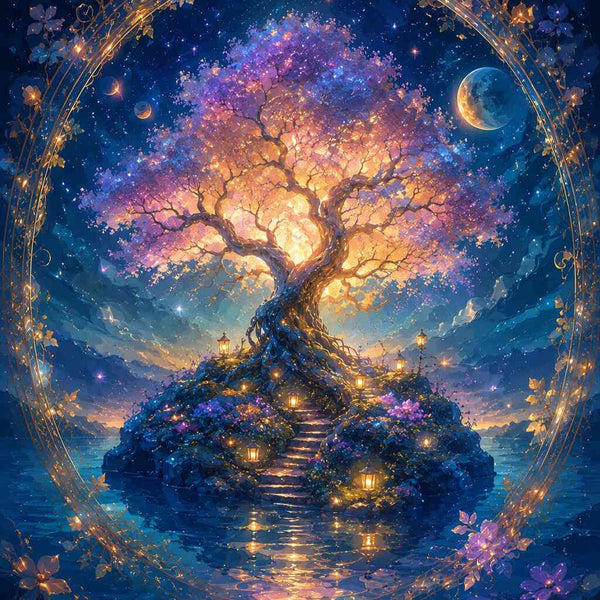 Paint by Numbers - The luminous dream tree