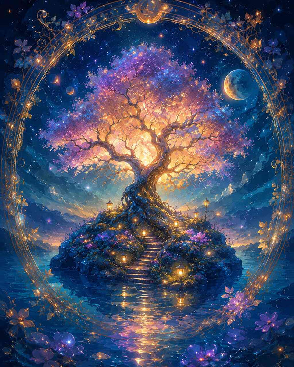 Paint by Numbers - The luminous dream tree