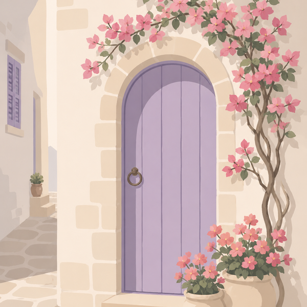 doors, set of 4 - Mini paint by numbers