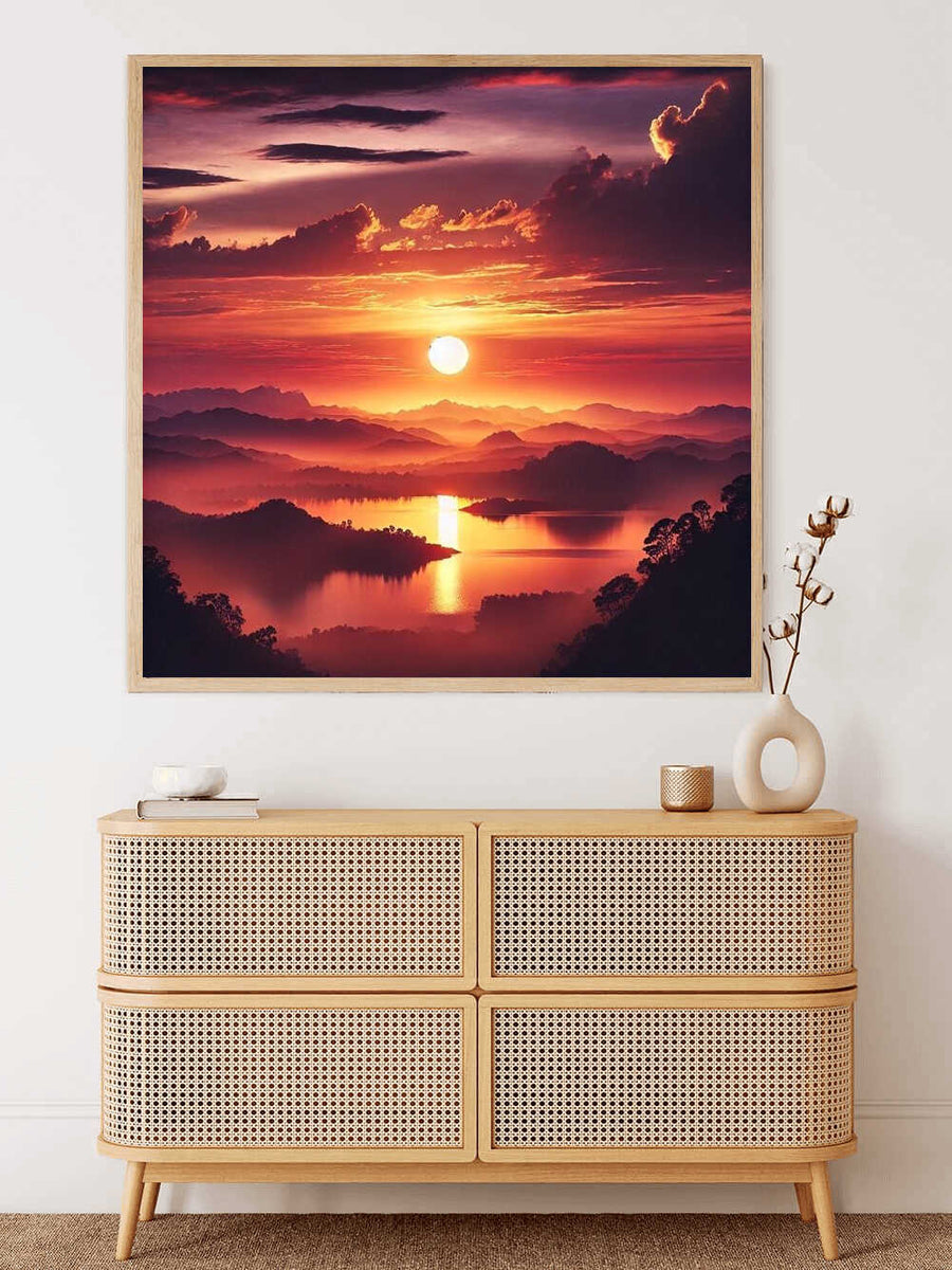 Paint by Numbers - Evening glow on the horizon