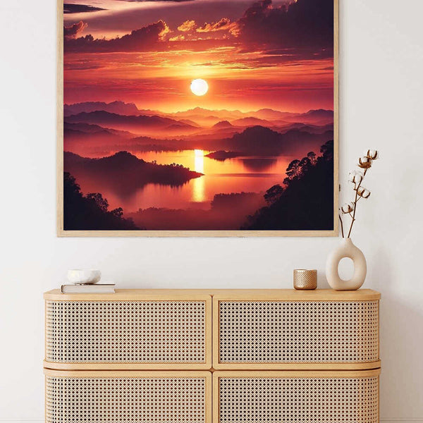 Paint by Numbers - Evening glow on the horizon