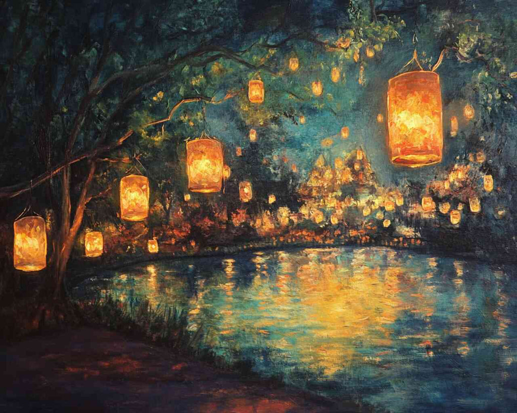 Paint by Numbers - Whispers of the Twilight, Lantern