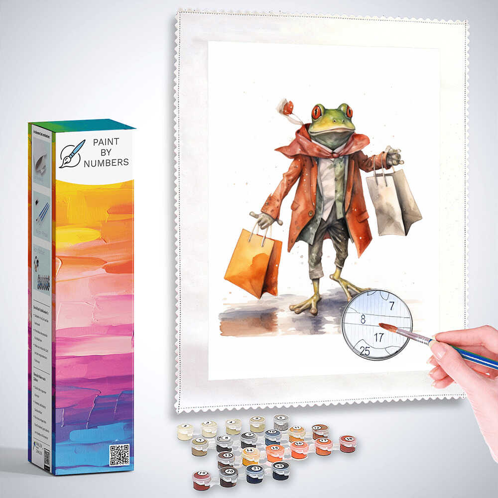 Paint by Numbers - Shopping in the frog pond