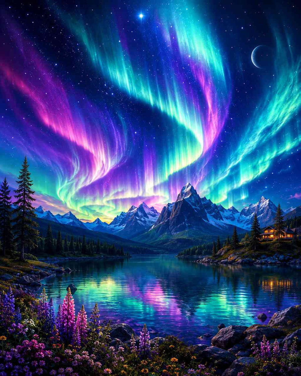 Paint by Numbers - Magic of the Northern Lights