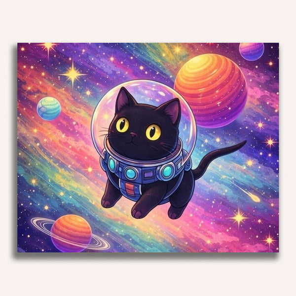 Paint by Numbers - Galactic adventurousness, cat