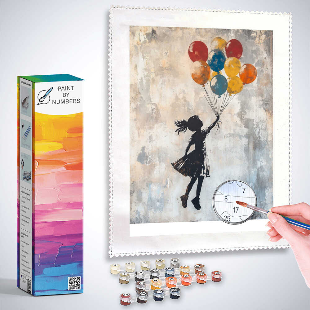 Paint by Numbers - Flight to Freedom, Banksy Style