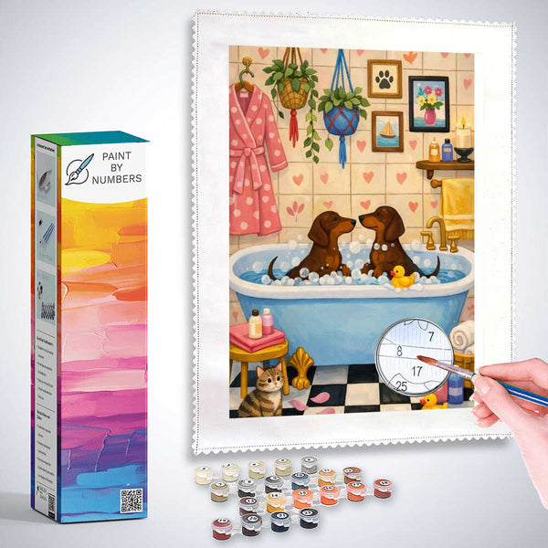 Paint by Numbers - Bathing pleasure in the heart