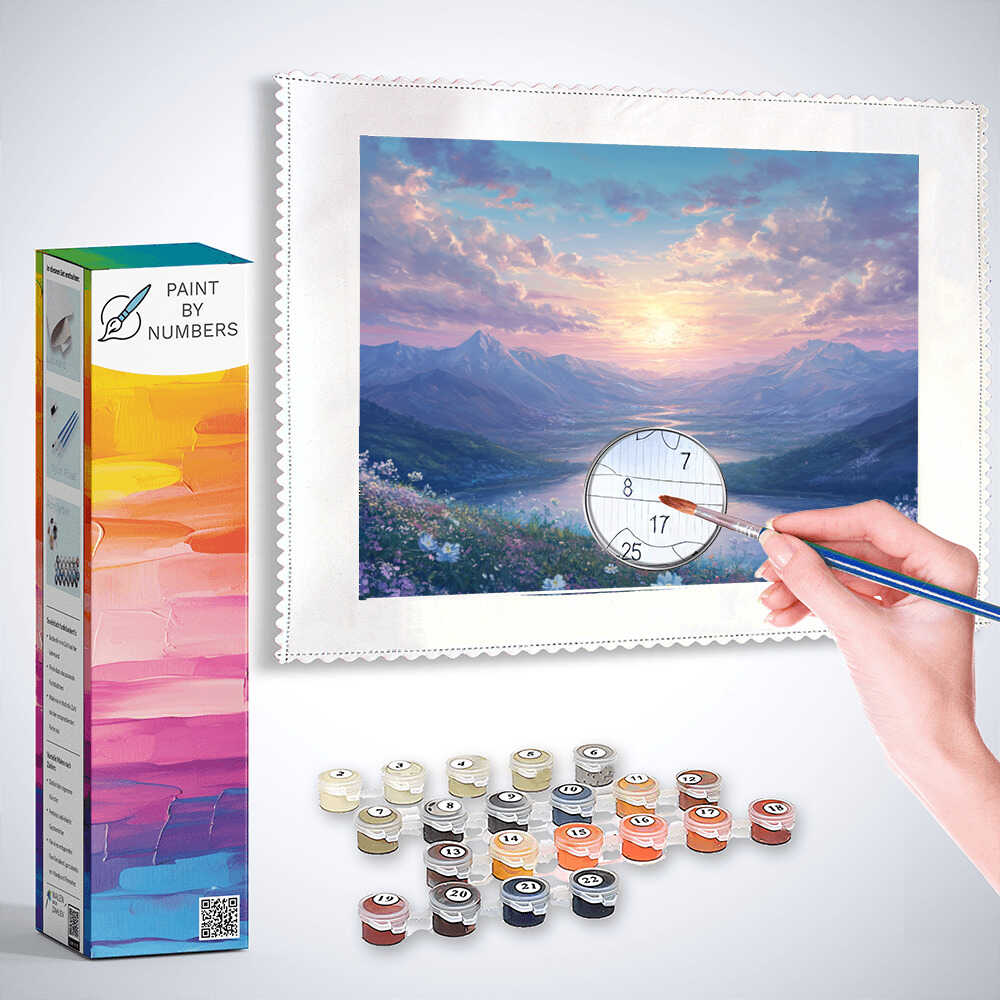 Paint by Numbers - winter magic and warmth