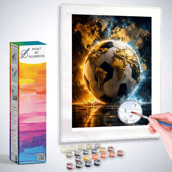 Paint by Numbers - Golden world of football