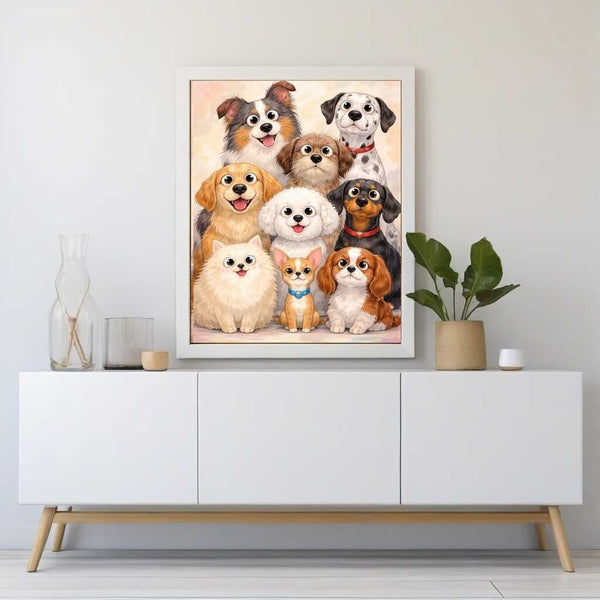 Paint by Numbers - Happy paws, a touch of playfulness