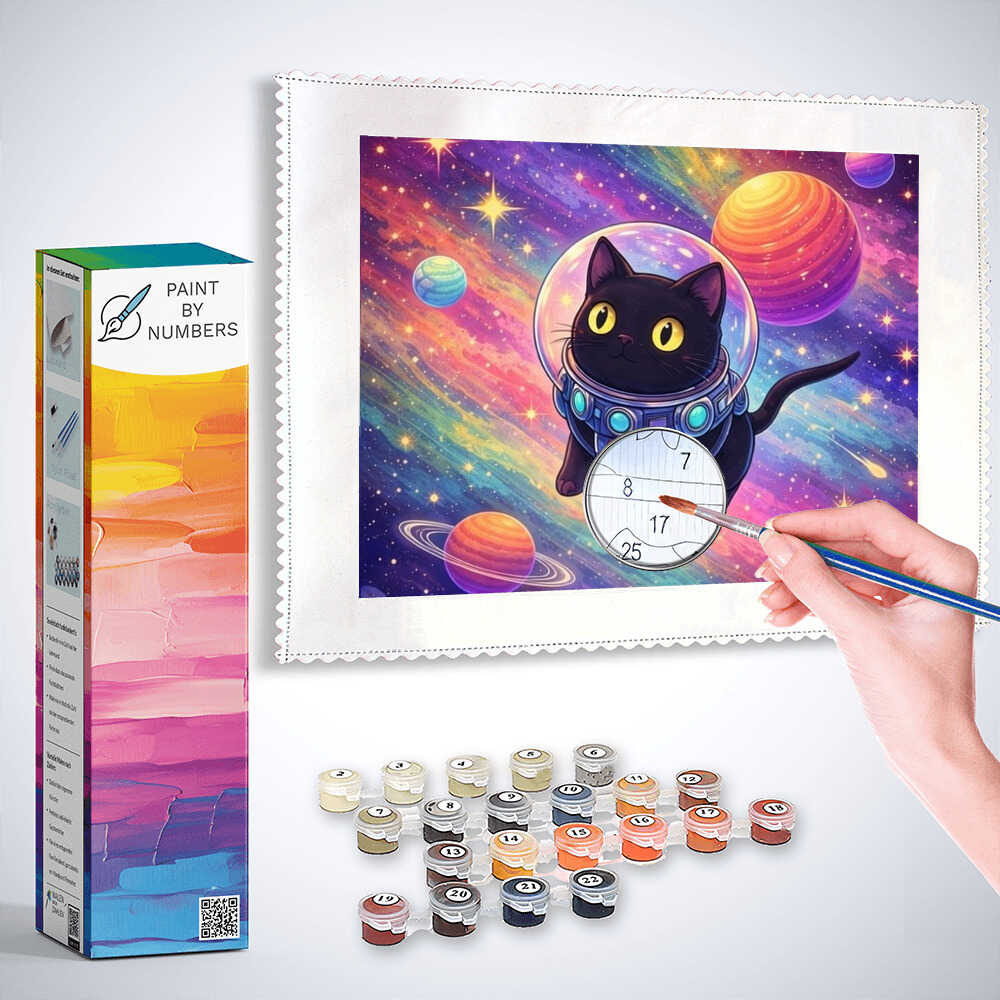 Paint by Numbers - Galactic adventurousness, cat