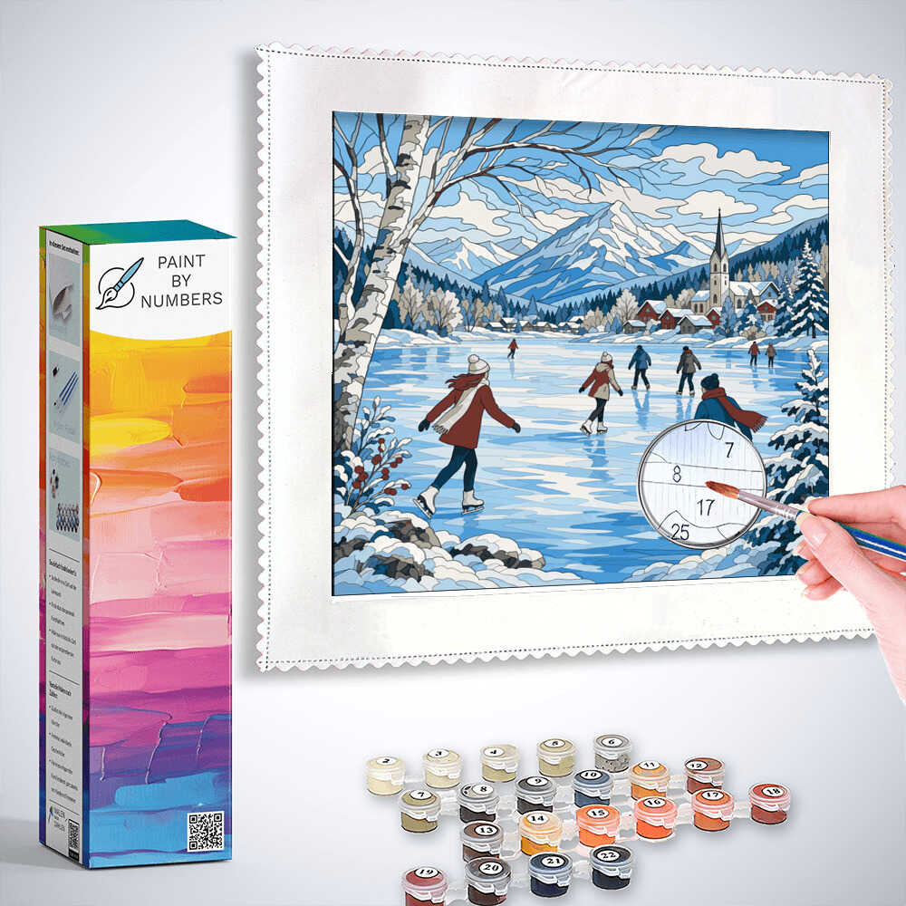 Paint by Numbers - Winterzauber am See