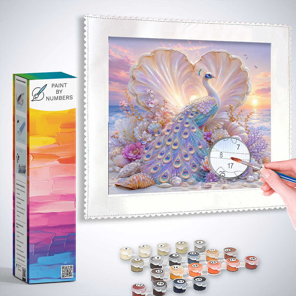 Paint by Numbers - Peacock sheen in pearly shimmer