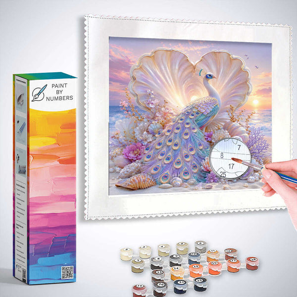 Paint by Numbers - Peacock sheen in pearly shimmer