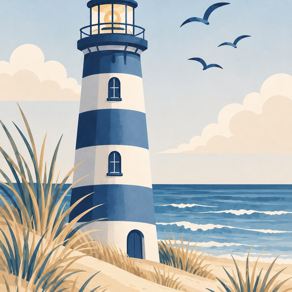 Coastal magic, set of 4 - Mini paint by numbers