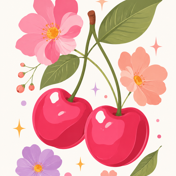 Pretty in rose, set of 4 - Mini paint by numbers