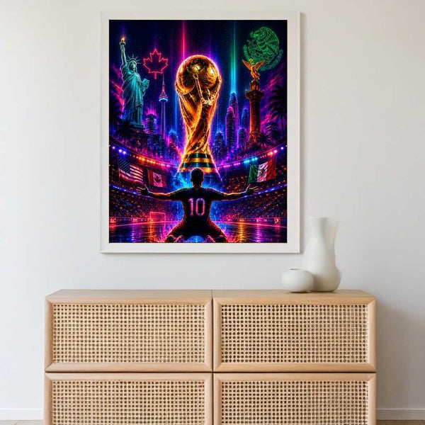 Paint by Numbers - Football in neon lights