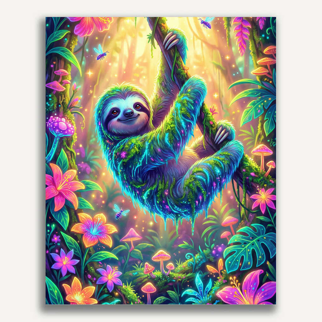 Paint by Numbers - Magical serenity in the jungle