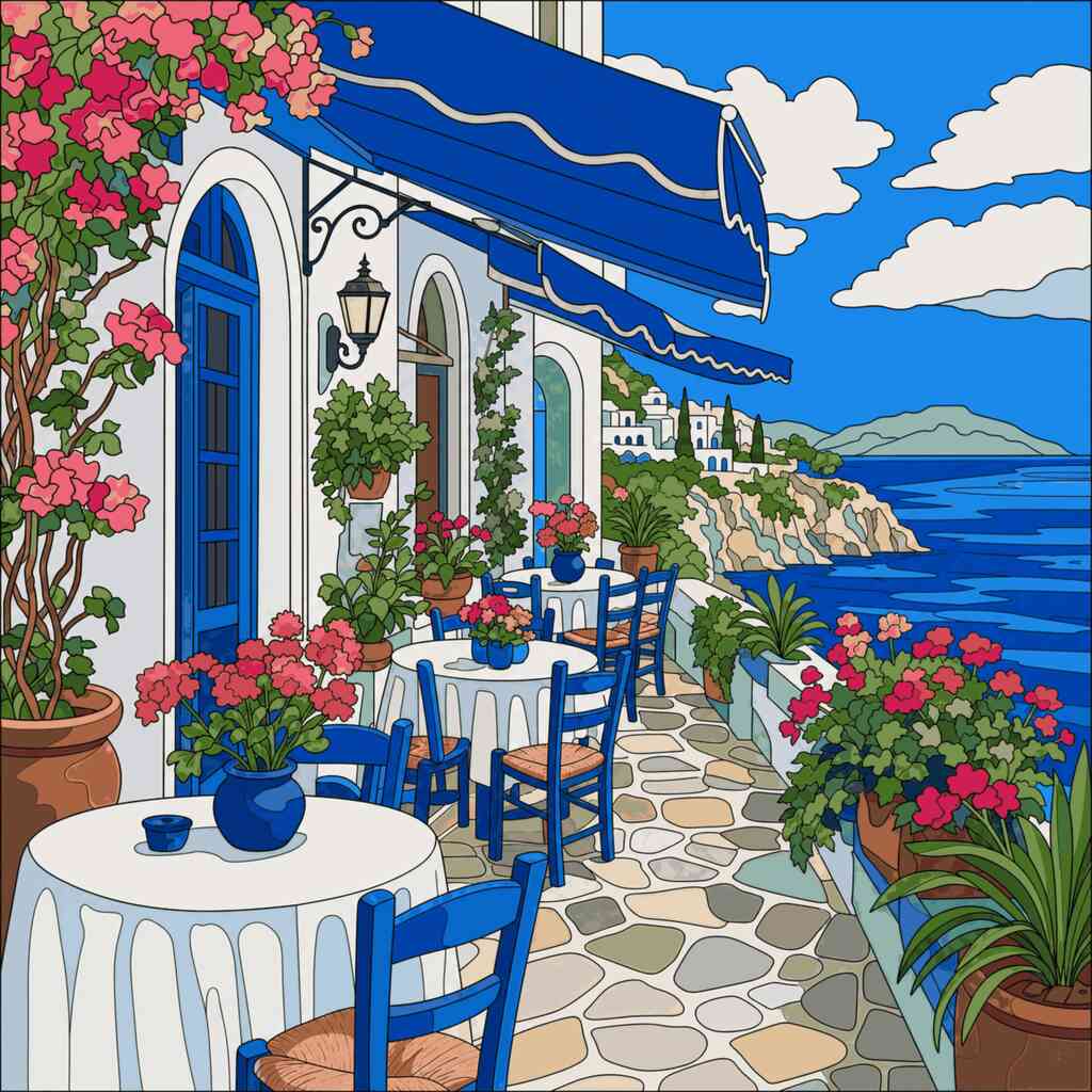 Paint by Numbers - Mediterranean Dream