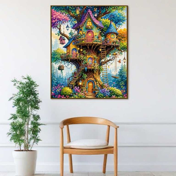 Paint by Numbers - Magic House in the Fairytale Tree