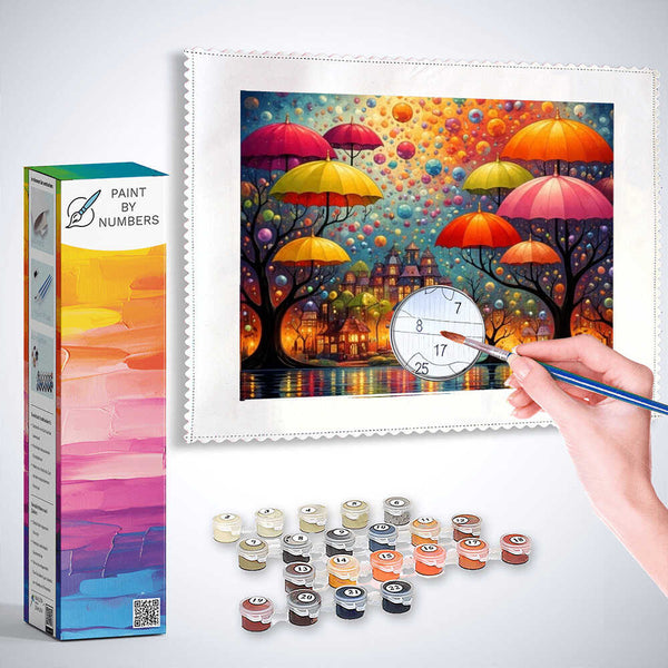 Paint by Numbers - Magical Umbrellas of Fantasy