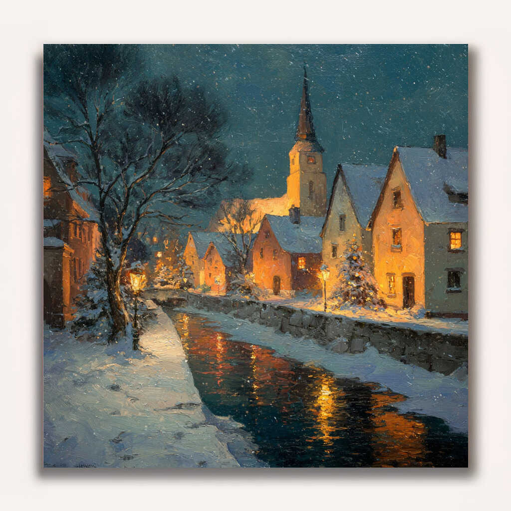 Paint by Numbers - Winter magic on the river