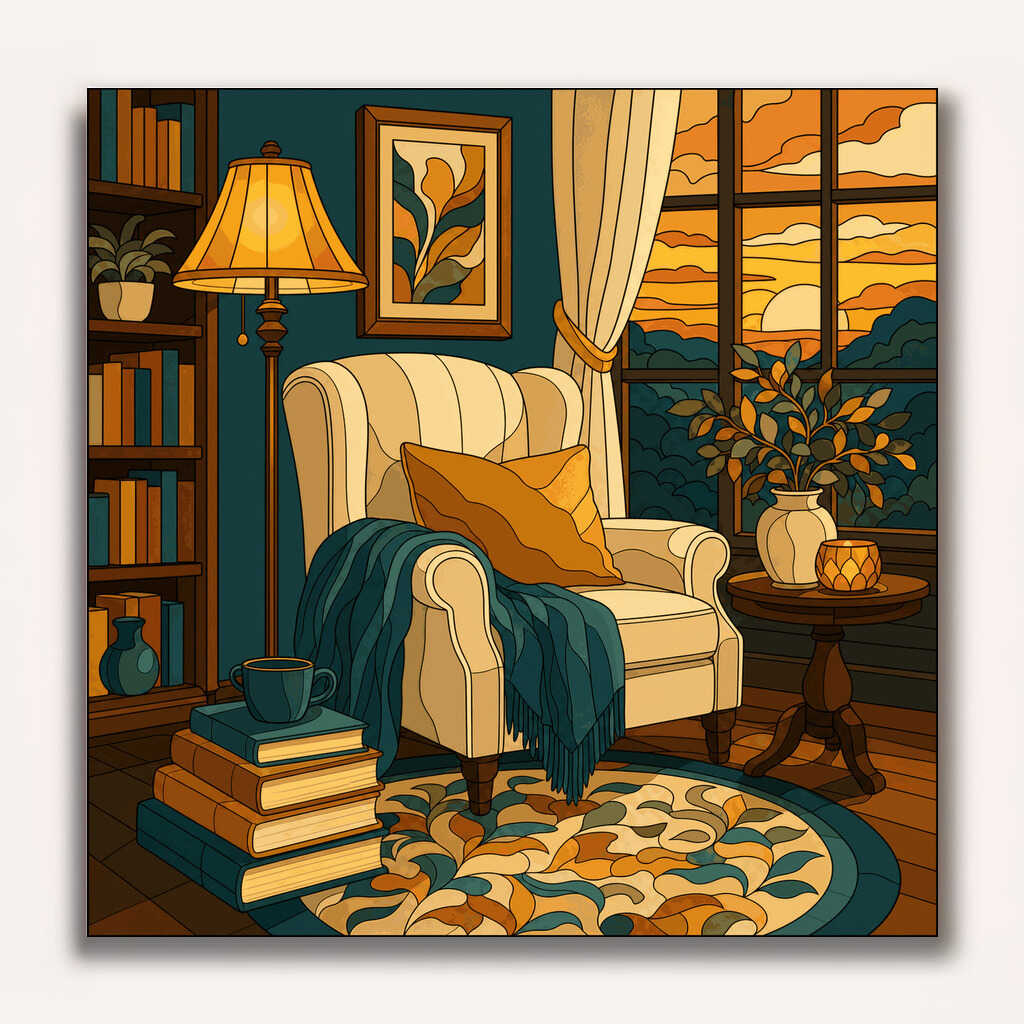 Paint by Numbers - Sunset of coziness