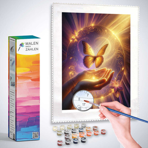 Paint by Numbers - Golden Butterfly