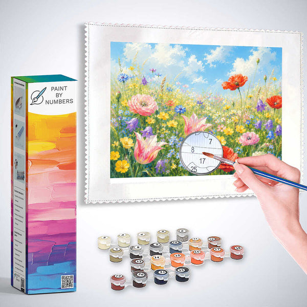 Paint by Numbers - Floral dreams in summer light