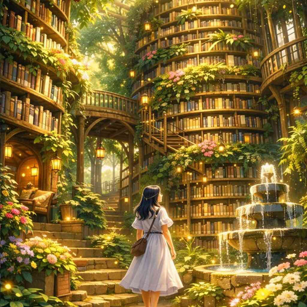 Paint by Numbers - The enchanted book paradise